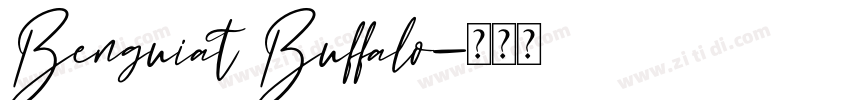 Benguiat Buffalo字体转换